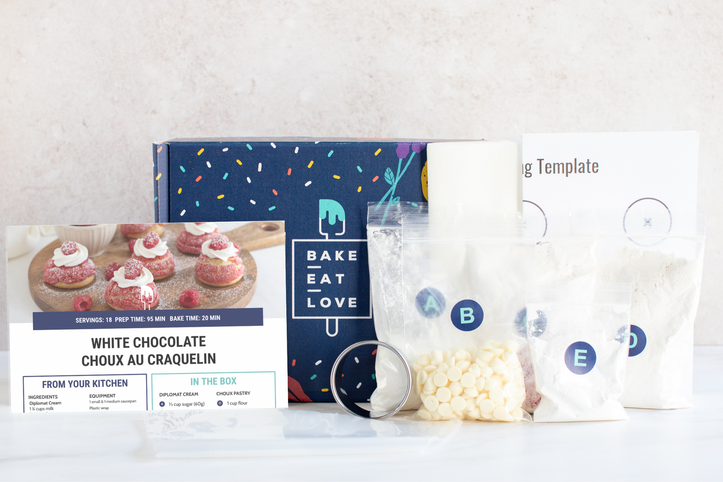 White Chocolate Choux au Craquelin Baking Kit