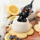 Pre-Order! Lavender Panna Cotta with Lemon Cookies and Blueberry Compote