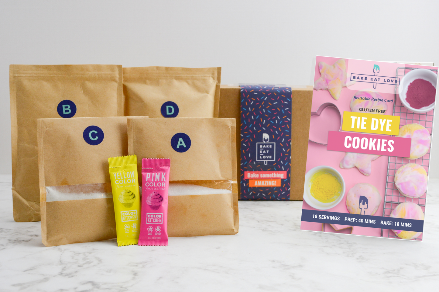 Kids Tie Dye Cookies | Gluten Free | No artificial dyes | Eco friendly packaging!